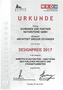 Designpreis 2017 - Arbeiten in Naturstein - Steinmetz